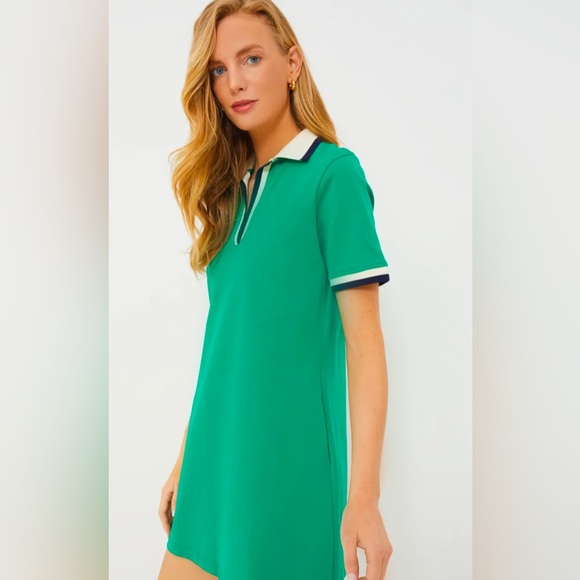NWT Tuckernuck Green Hutton Polo Tennis Resort Dress - Picture 3 of 10